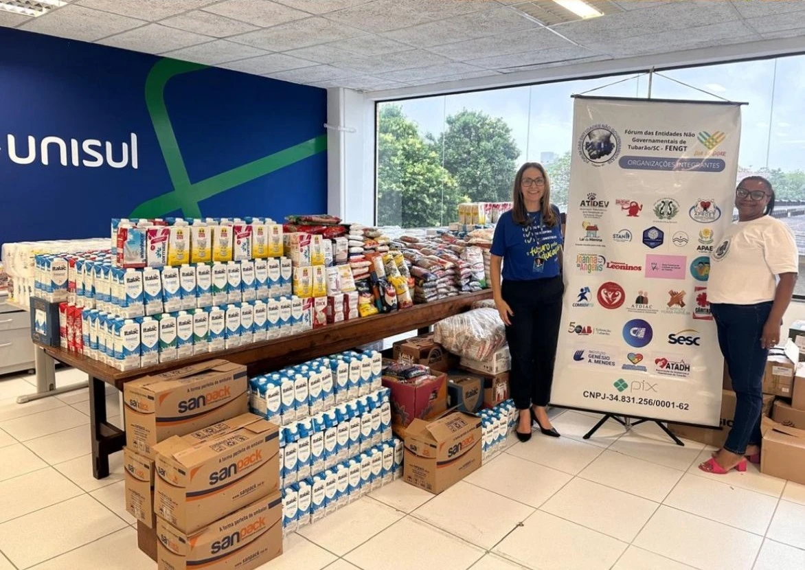 UniSul supera meta de arrecadação de alimentos na campanha “6 Décadas, 6 Toneladas”
