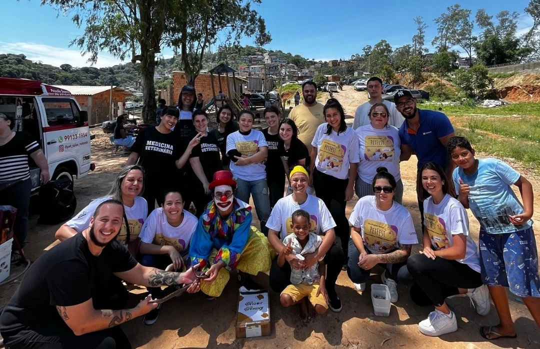 Ação do curso de Medicina Veterinária na comunidade Marielle Franco – Florianópolis