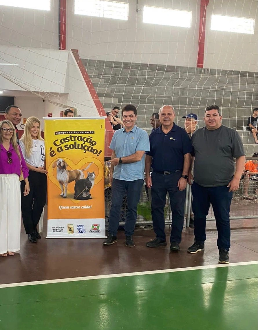 Campanha de Castração Comunitária “Castração é a Solução”, promovida pela Prefeitura Municipal de Criciúma em parceria com a UniSul Criciúma