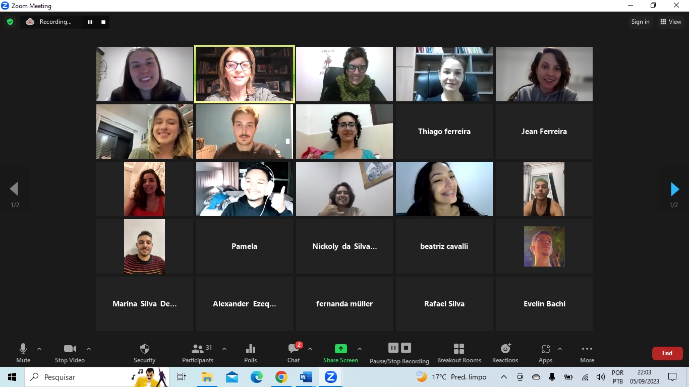 Palestra Patrimônio Cultural com alunas do Programa de Pós Graduação em Educação da UNISUL