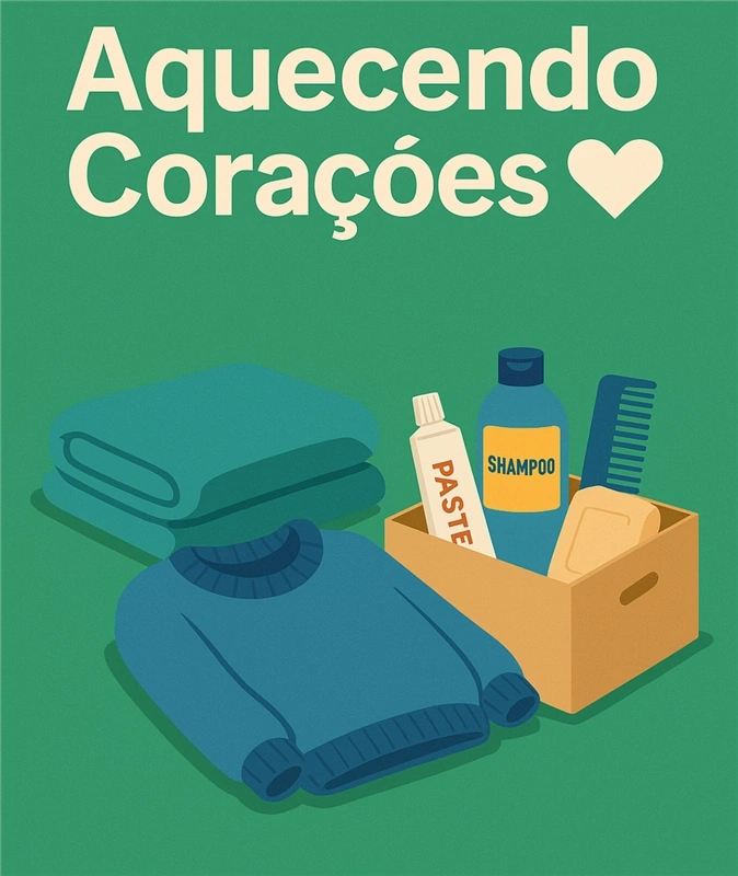 Campanha solidária “Aquecendo Corações” vai ajudar pessoas em situação de vulnerabilidade