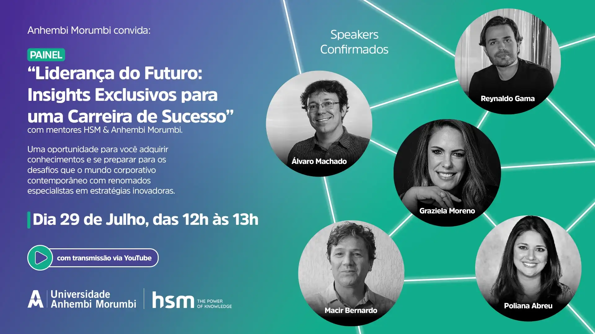 Participe do painel online “Lideranças do Futuro: Insights exclusivos para uma carreira de sucesso”