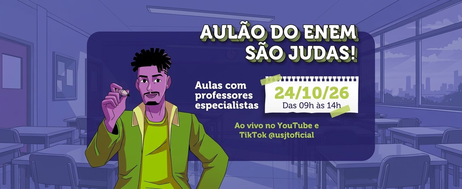 São Judas promove Aulão do Enem com revisão especial para a reta final da prova